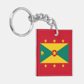 Grenada-Flagge Schlüsselanhänger (Vorderseite links)