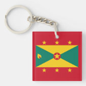 Grenada-Flagge Schlüsselanhänger (Vorderseite)