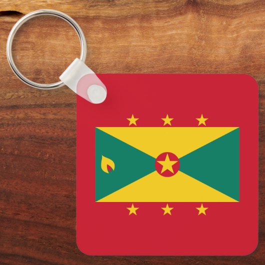 Grenada-Flagge Schlüsselanhänger (Vorderseite)