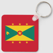 Grenada-Flagge Schlüsselanhänger (Rückseite)