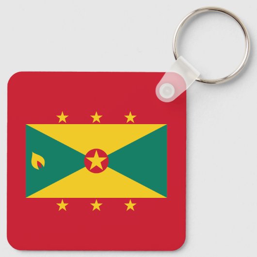 Grenada-Flagge Schlüsselanhänger (Rückseite)