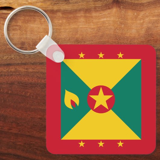 Grenada-Flagge Schlüsselanhänger (Vorderseite)