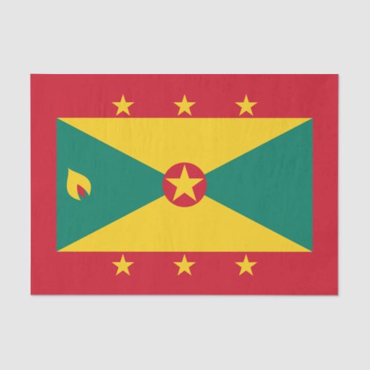 Grenada-Flagge Seidenpapier (Vorderseite)