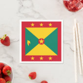 Grenada-Flagge Serviette (Beispiel)