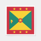 Grenada-Flagge Serviette (Vorderseite)