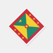 Grenada-Flagge Serviette (Ecke)