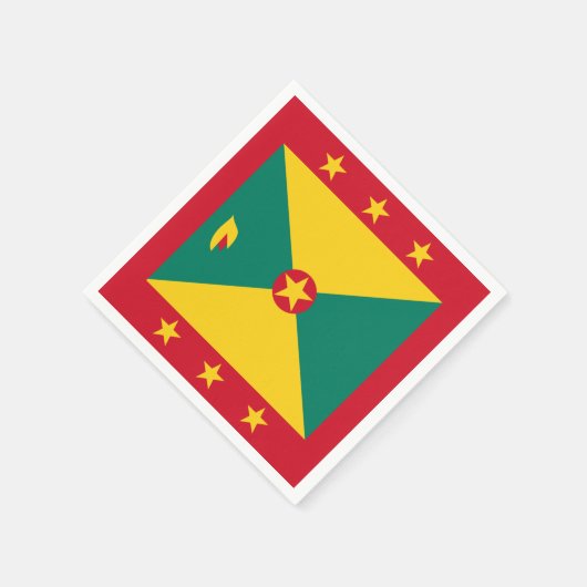 Grenada-Flagge Serviette (Ecke)