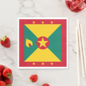Grenada-Flagge Serviette (Beispiel)