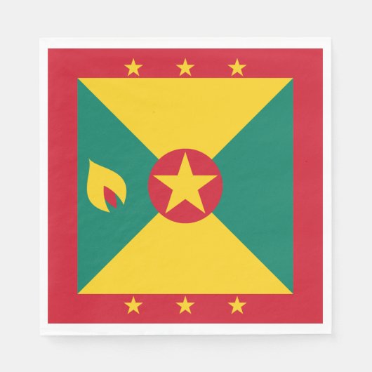 Grenada-Flagge Serviette (Vorderseite)