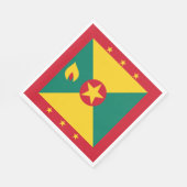Grenada-Flagge Serviette (Ecke)