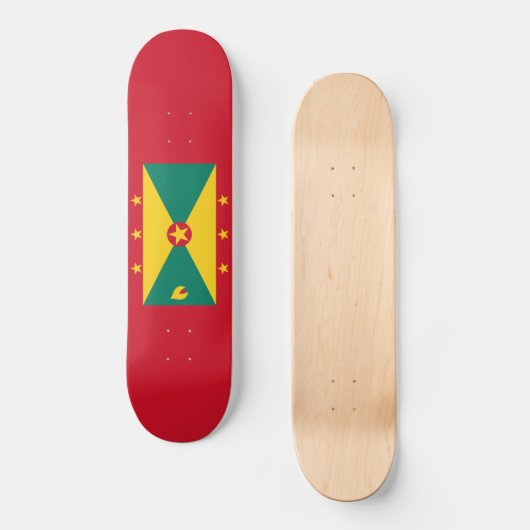Grenada-Flagge Skateboard (Vorderseite)