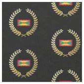 Grenada-Flagge Stoff (Nahaufnahme)