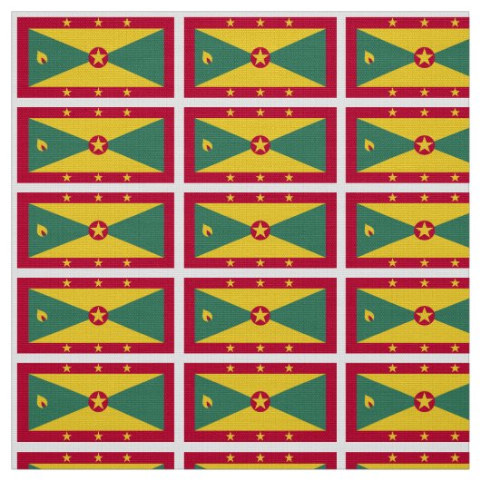 Grenada-Flagge Stoff (Muster)