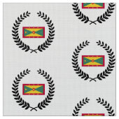 Grenada-Flagge Stoff (Nahaufnahme)