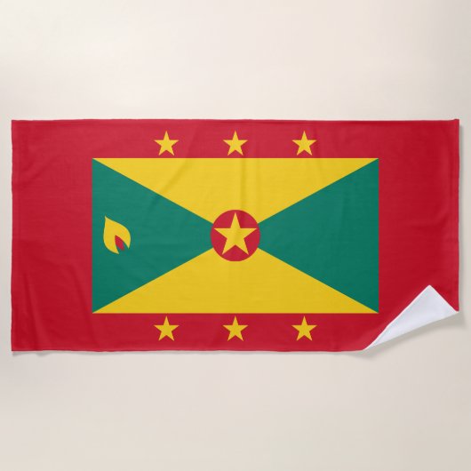 Grenada-Flagge Strandtuch (Vorderseite)