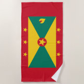 Grenada-Flagge Strandtuch (Vorderseite)