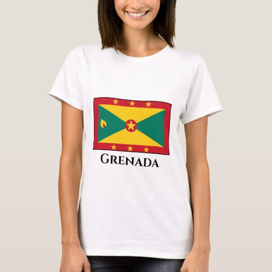 Grenada-Flagge T-Shirt (Vorderseite)