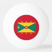 Grenada-Flagge Tischtennisball (Rückseite)