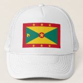 Grenada-Flagge Truckerkappe (Vorderseite)