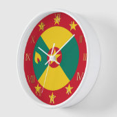Grenada-Flagge Uhr (Winkel)