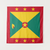 Grenada-Flagge Wandteppich (Vorderseite)