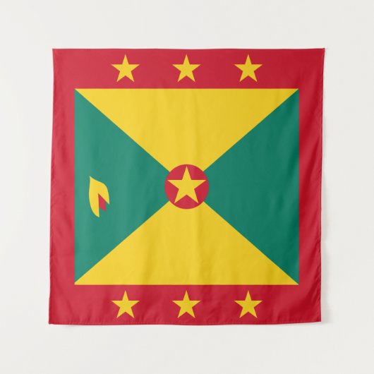 Grenada-Flagge Wandteppich (Vorderseite)