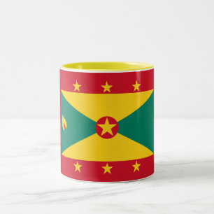 Grenada-Flagge Zweifarbige Tasse