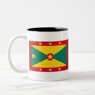 Grenada-Flagge Zweifarbige Tasse