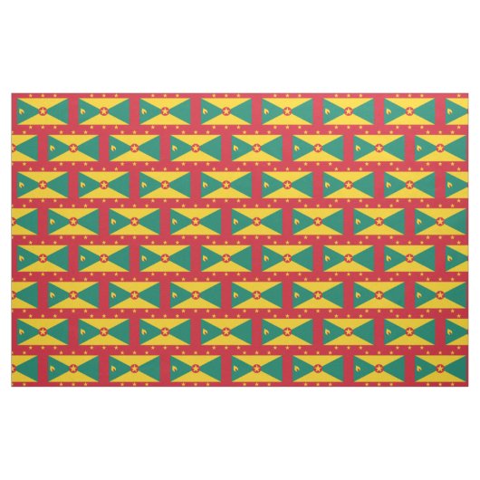 Grenada-Flaggen-Gewebe Stoff (Fat Quarter (45,7 x 55,9 cm))