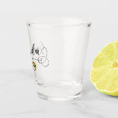 Grenada-Flaggen-Herz, grenadisch Schnapsglas (Rechts)