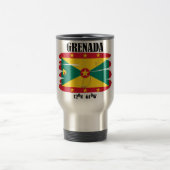 Grenada-Flaggen-Reise-Tasse Reisebecher (Mittel)