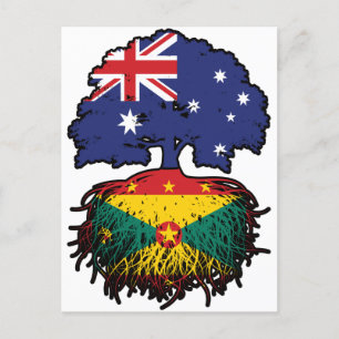 Grenada Grenadian Australian Australia Tree Roots Postkarte