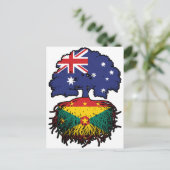 Grenada Grenadian Australian Australia Tree Roots Postkarte (Stehend Vorderseite)