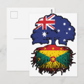 Grenada Grenadian Australian Australia Tree Roots Postkarte (Vorne/Hinten)