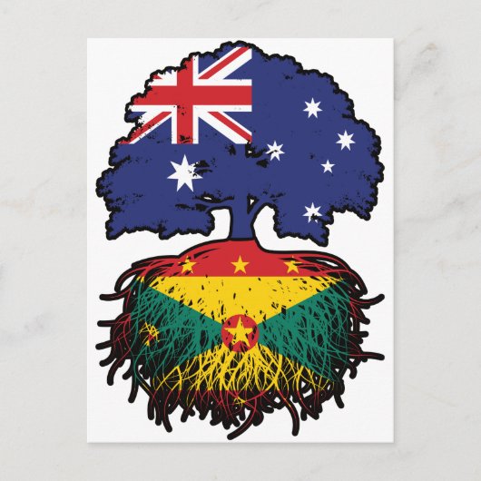 Grenada Grenadian Australian Australia Tree Roots Postkarte (Vorderseite)