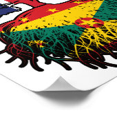 Grenada Grenadian British UK Tree Roots Flag Poster (Ecke)