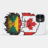 Grenada Grenadian Canadian Tree Roots Flag Case-Mate iPhone Hülle (Rückseite (Horizontal))