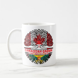 Grenada Grenadian Canadian Tree Roots Flag Kaffeetasse
