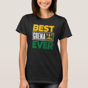 Grenada Grenadische Flagge Grenadischer Vater Best T-Shirt