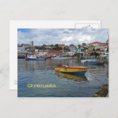 Grenada Harbour Foto Postkarte (Vorne/Hinten)