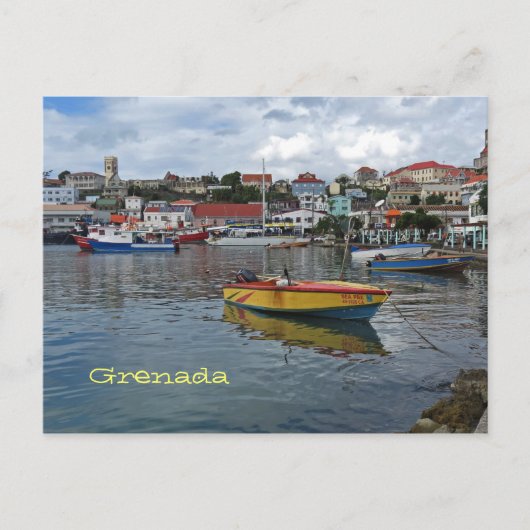 Grenada Harbour Foto Postkarte (Vorderseite)
