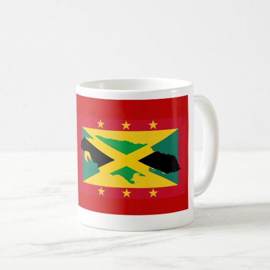 GRENADA JAMAICA FLAG Christliches duales Erbe Kaffeetasse (VorderseiteRechts)