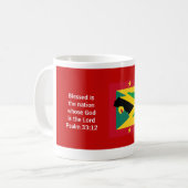 GRENADA JAMAICA FLAG Christliches duales Erbe Kaffeetasse (Vorderseite Links)