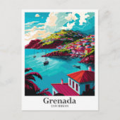 Grenada Karibisches Tessin Postkarte (Vorderseite)