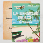 Grenada La Sagesse Travel Poster Einladung (Vorne/Hinten)