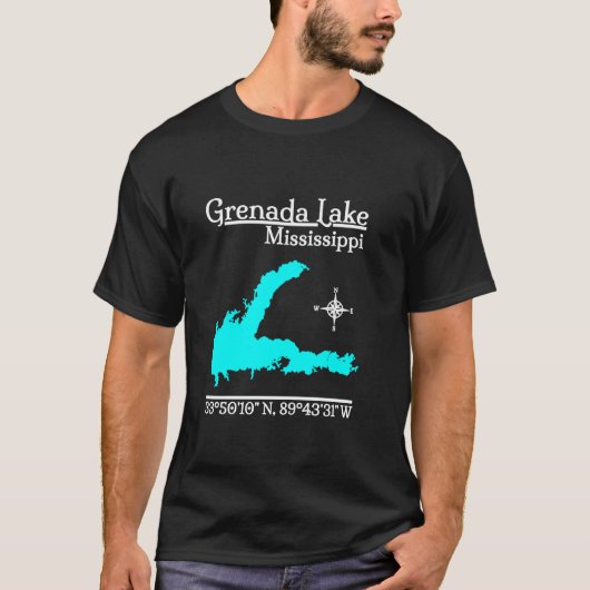 Grenada Lake Mississippi Long Sleeve T Shirt (Vorderseite)