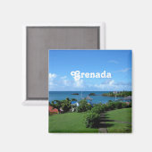 Grenada Landschaft Magnet (Vorderseite/Rückseite)