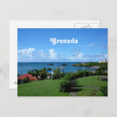 Grenada Landschaft Postkarte (Vorne/Hinten)