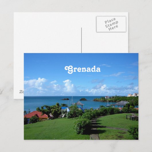 Grenada Landschaft Postkarte (Vorne/Hinten)