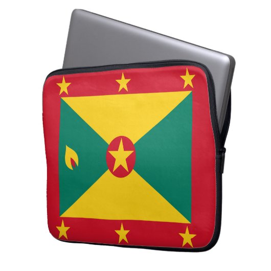 Grenada Laptopschutzhülle (Vorderseite Links)
